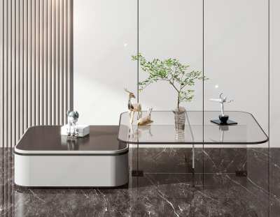 现代茶几3D模型下载